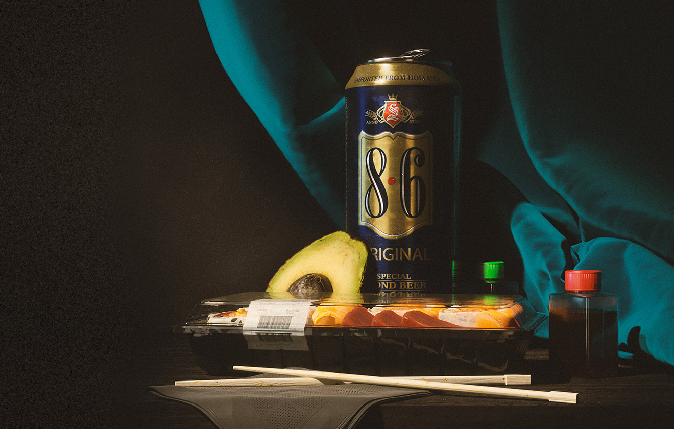 “Nature Morte aux Sushis et à la 8.6”