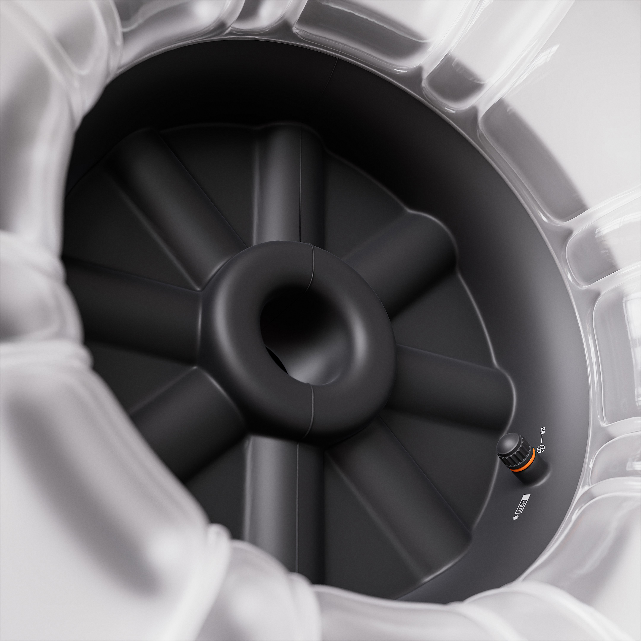Wheel white closeup